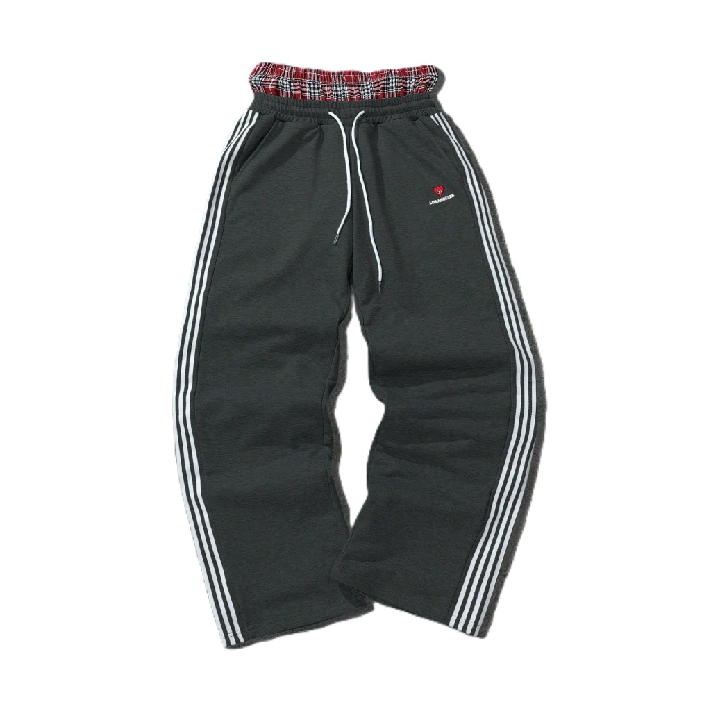 Loose Fleece Drawstring Sweatpants With Wide For Men