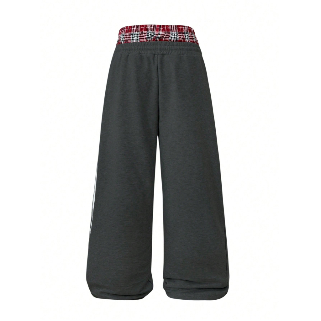 Loose Fleece Drawstring Sweatpants With Wide For Men