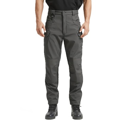 Fleece Lined Cargo Pants for Men with Tactical Design for Winter and Outdoor Hiking