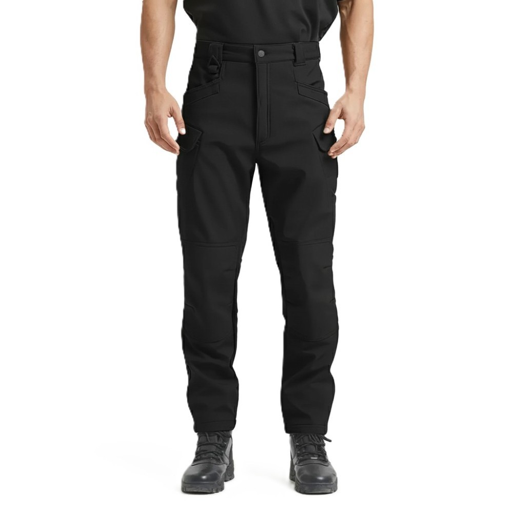 Fleece Lined Cargo Pants For Men With Tactical Design For Winter And O