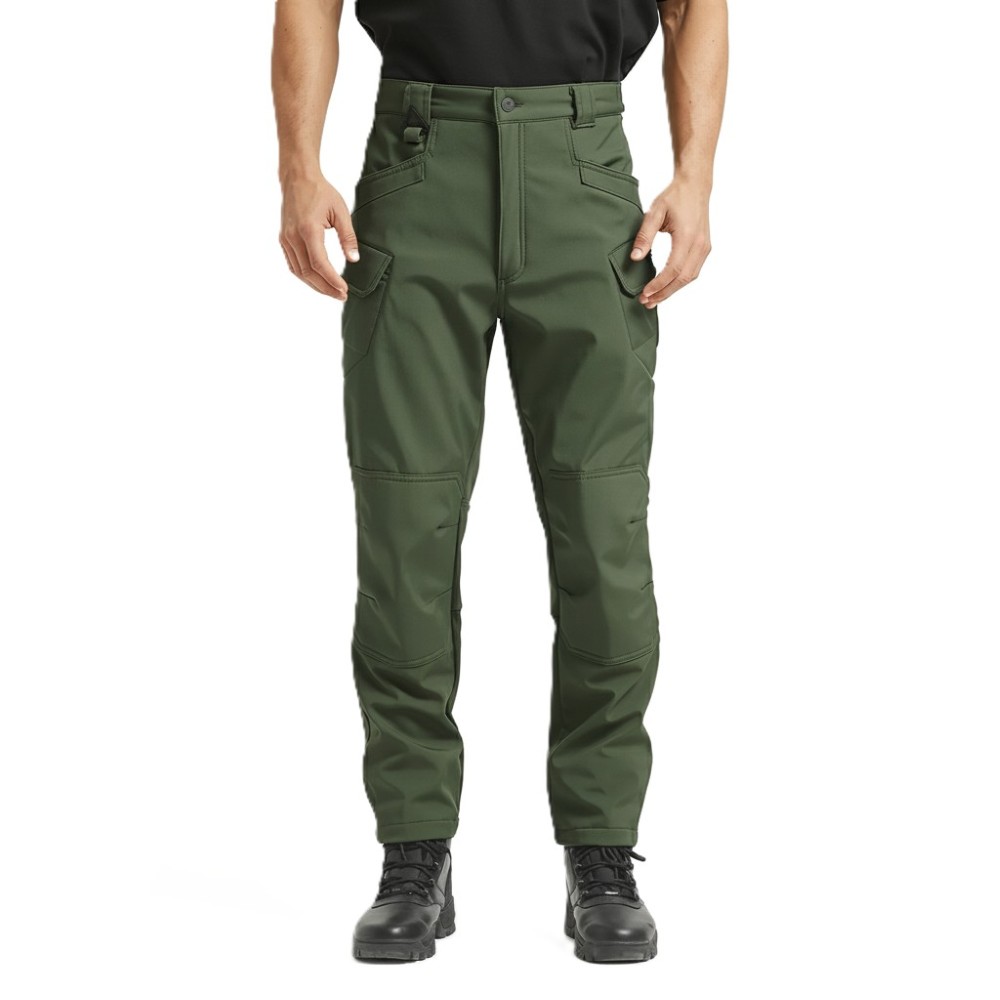 Fleece Lined Cargo Pants for Men with Tactical Design for Winter and Outdoor Hiking
