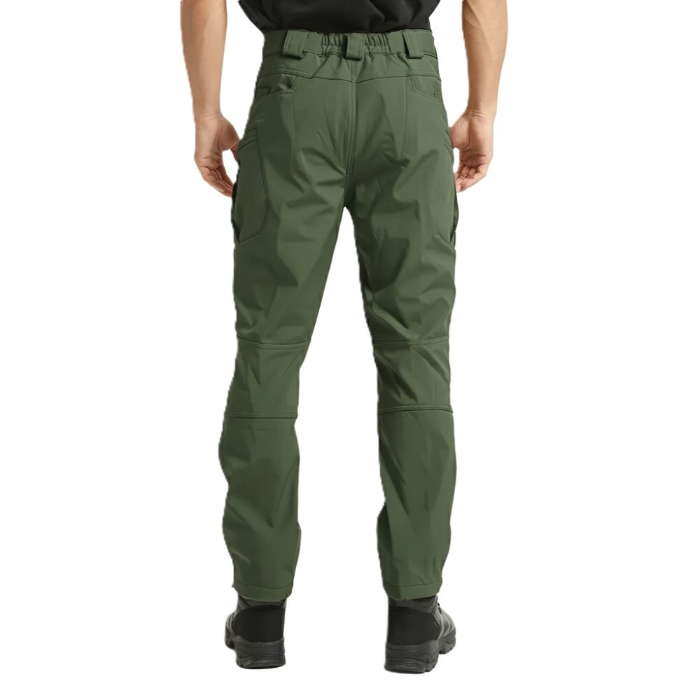 Fleece Lined Cargo Pants for Men with Tactical Design for Winter and Outdoor Hiking
