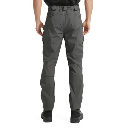 Fleece Lined Cargo Pants for Men with Tactical Design for Winter and Outdoor Hiking