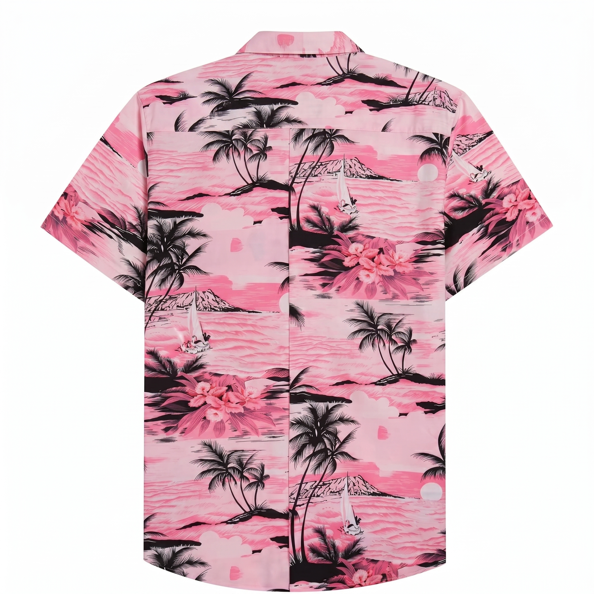 Tropical Hawaiian Casual Vacation Button Shirt
