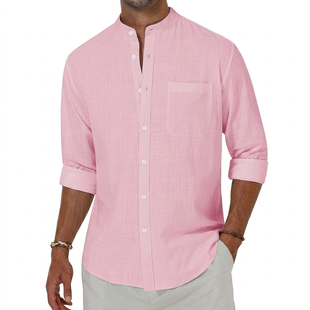 Long Sleeve Button Down Shirt For Men