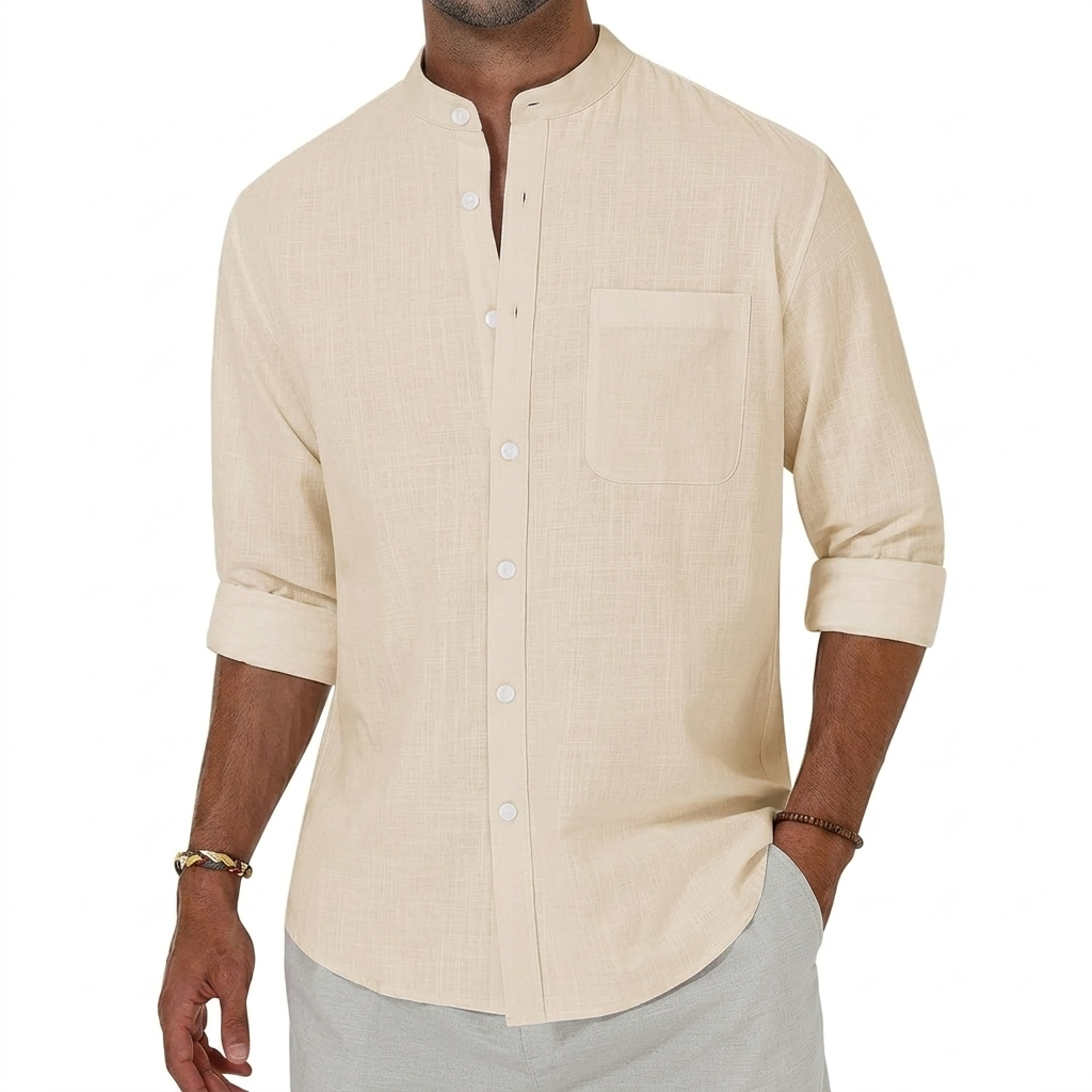 Long Sleeve Button Down Shirt For Men
