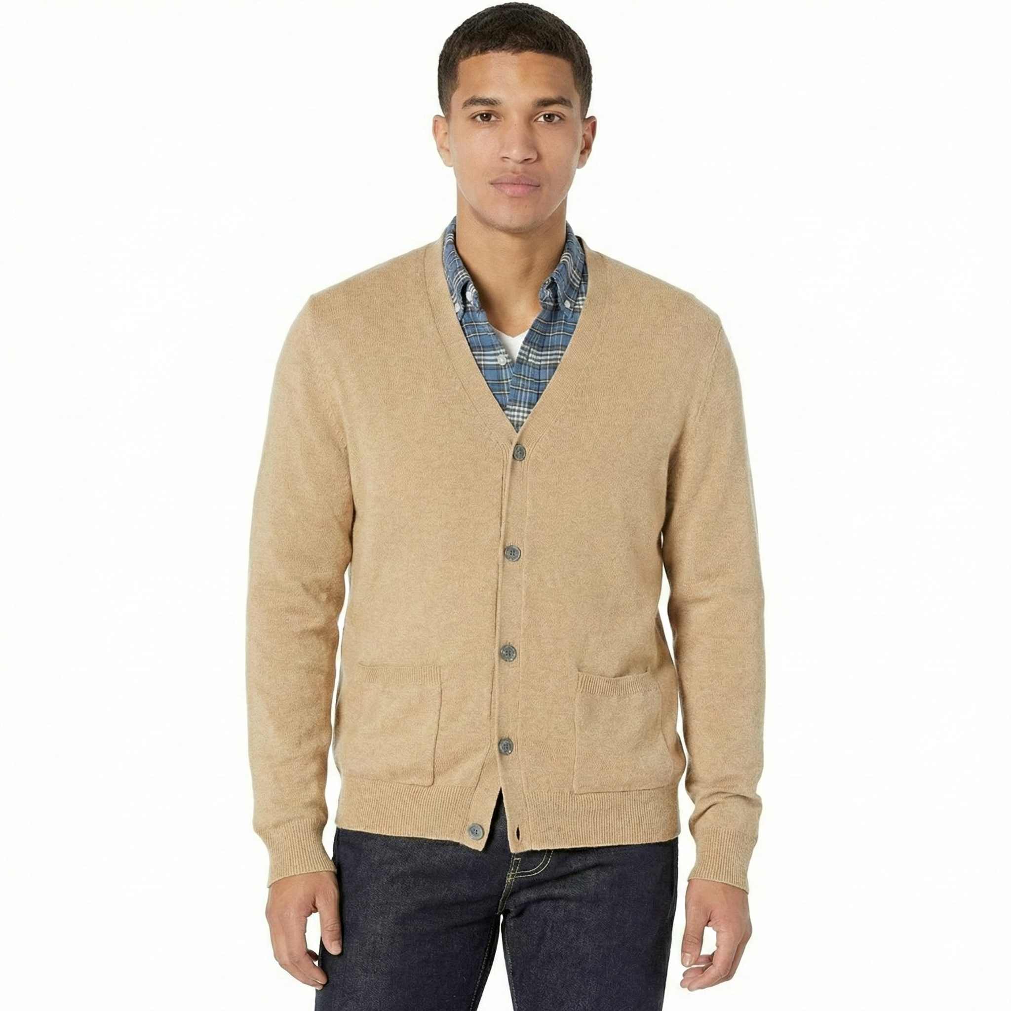 Button Front Knit Cardigan Long Sleeve