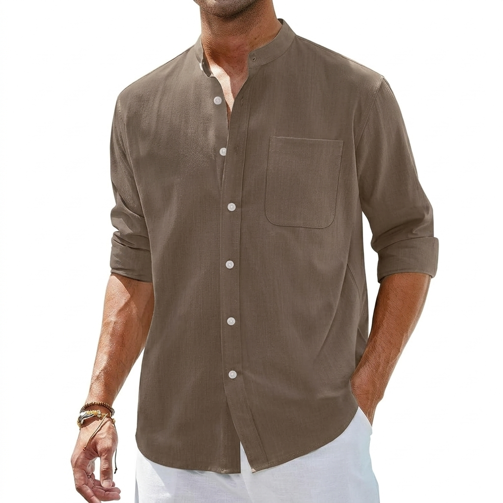 Long Sleeve Button Down Shirt For Men