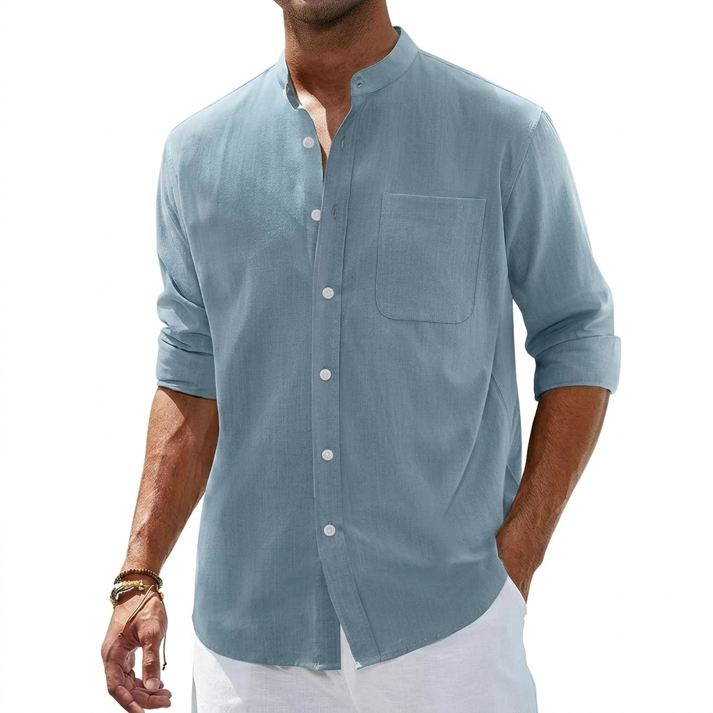 Long Sleeve Button Down Shirt For Men