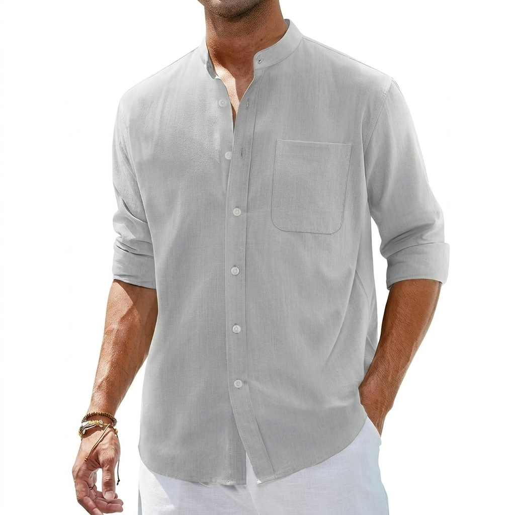 Long Sleeve Button Down Shirt For Men