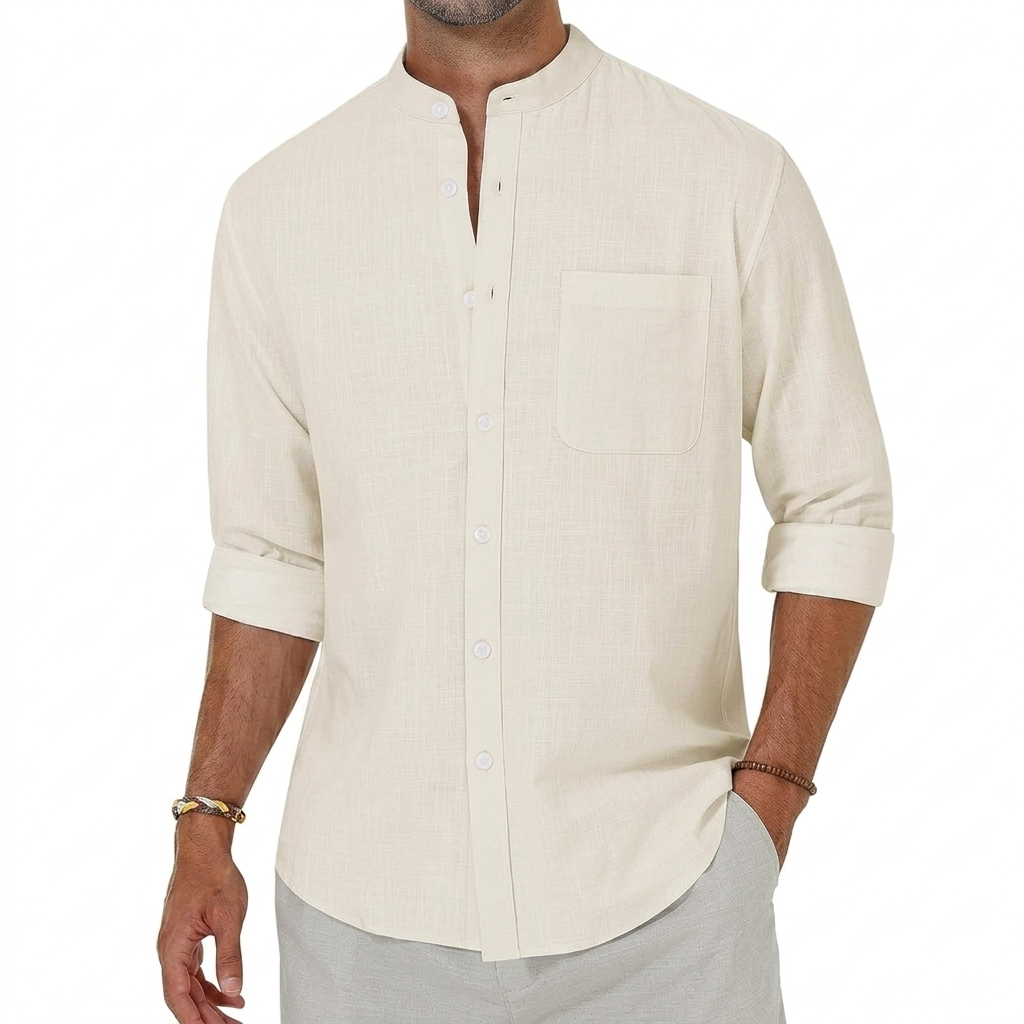 Long Sleeve Button Down Shirt For Men