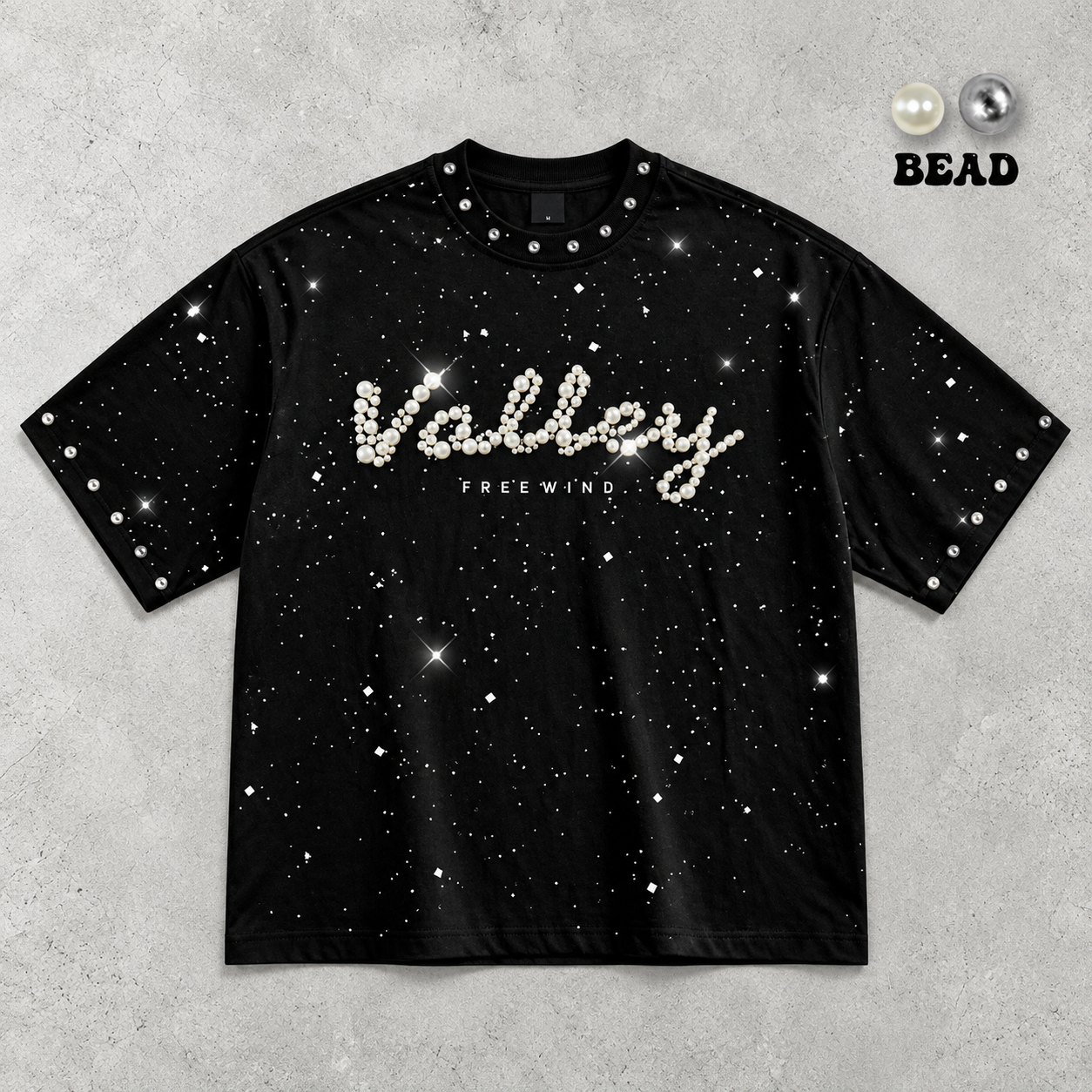 Graphic Print Rhinestone Decor Casual Summer T Shirt For Men And Women