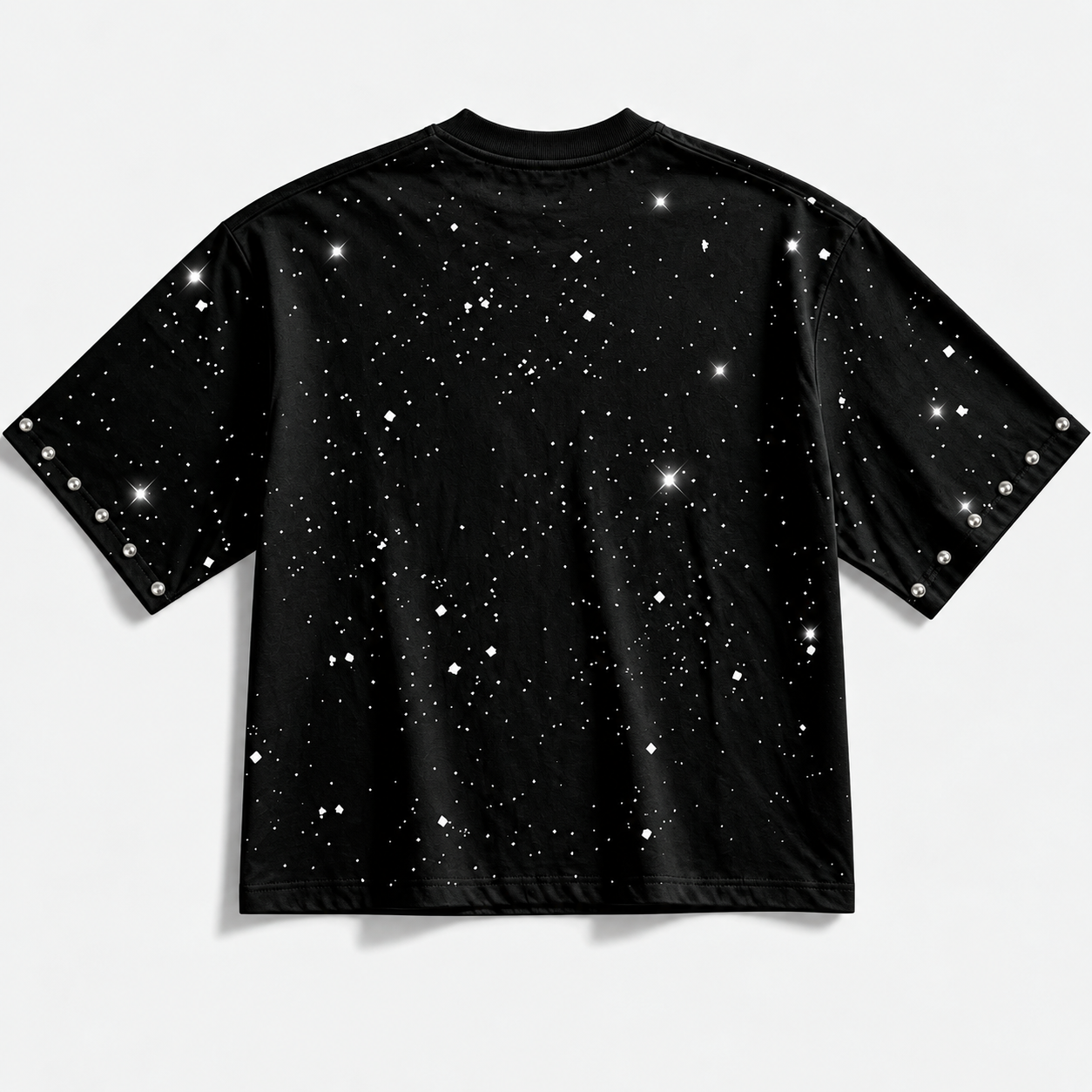 Graphic Print Rhinestone Decor Casual Summer T Shirt For Men And Women