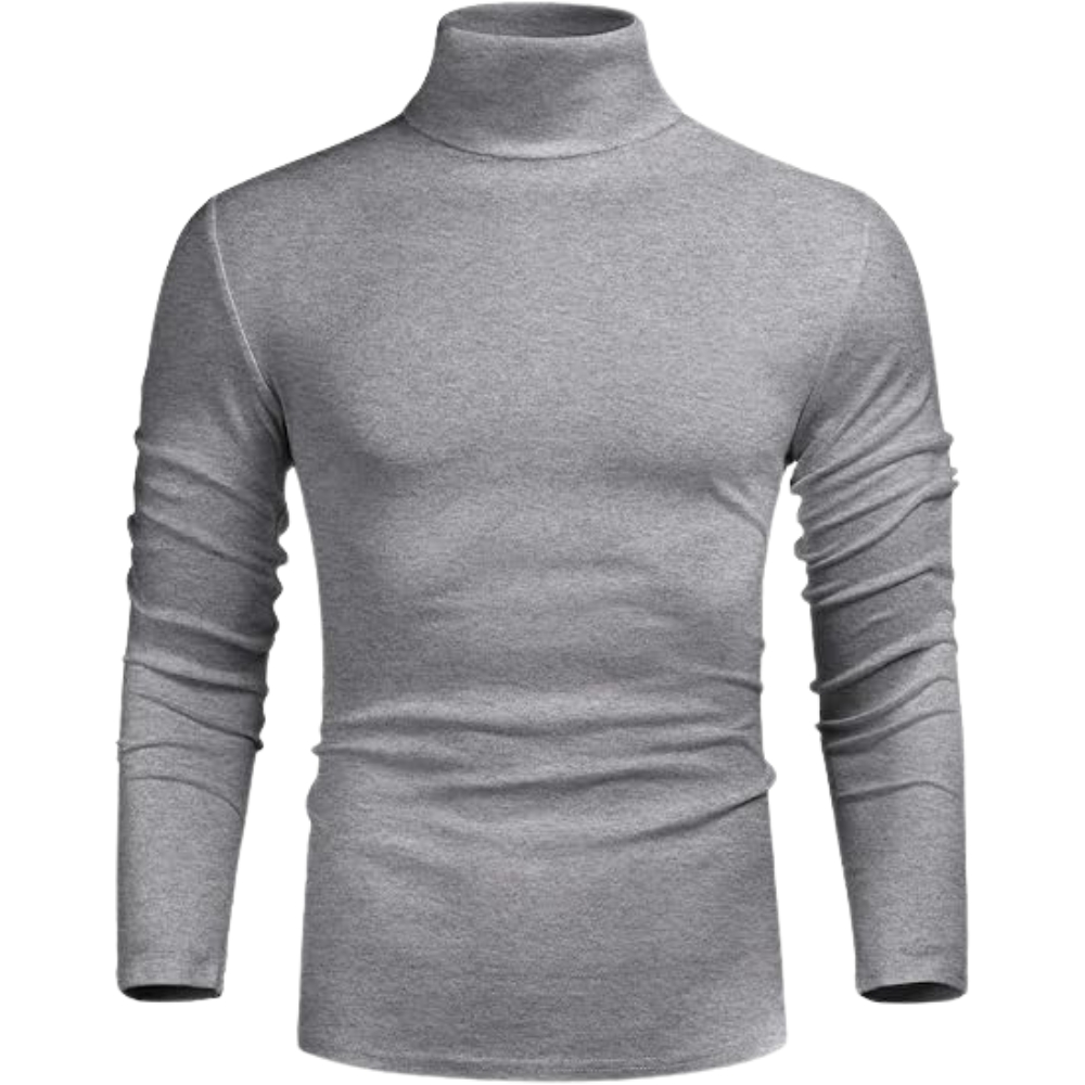 Men's Casual Slim Fit Basic Tops Knitted Lightweight Turtleneck Pullover Sweater