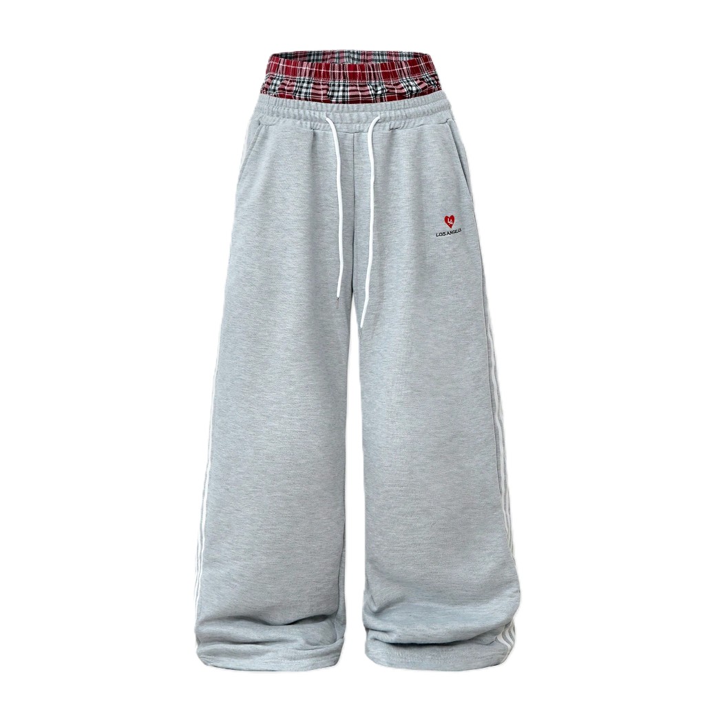 Loose Fleece Drawstring Sweatpants With Wide For Men