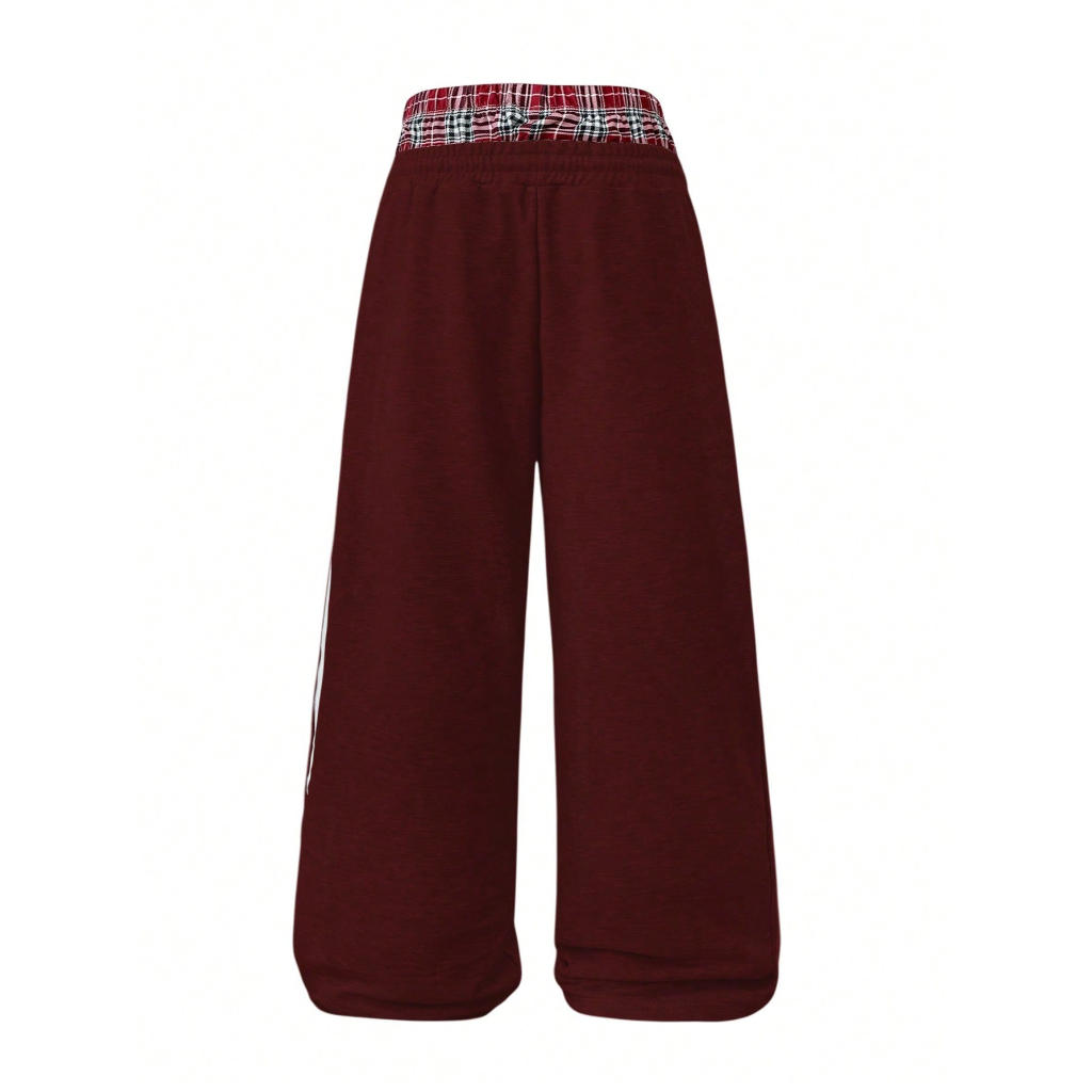 Loose Fleece Drawstring Sweatpants With Wide For Men
