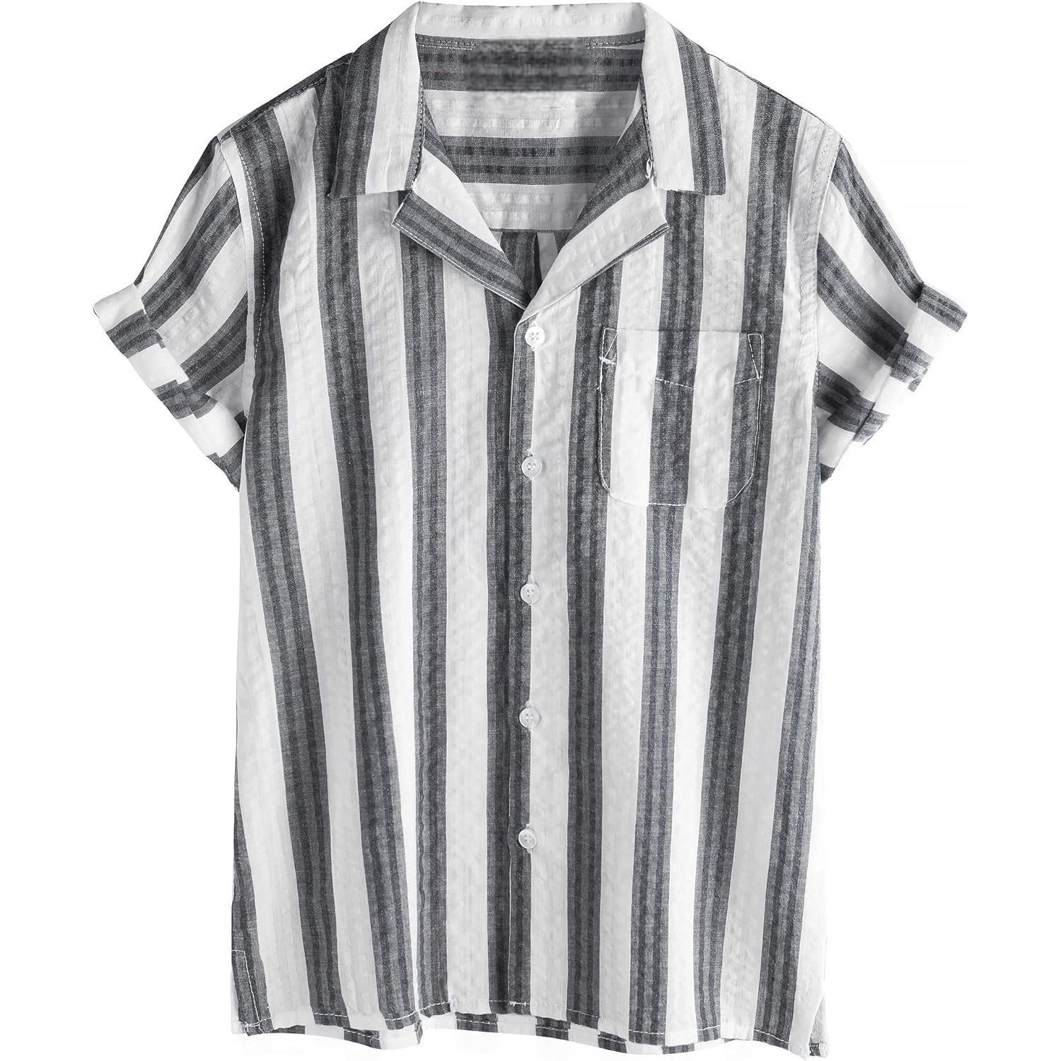 Hawaiian Short Sleeve Button Down Cuban Collar Shirt 