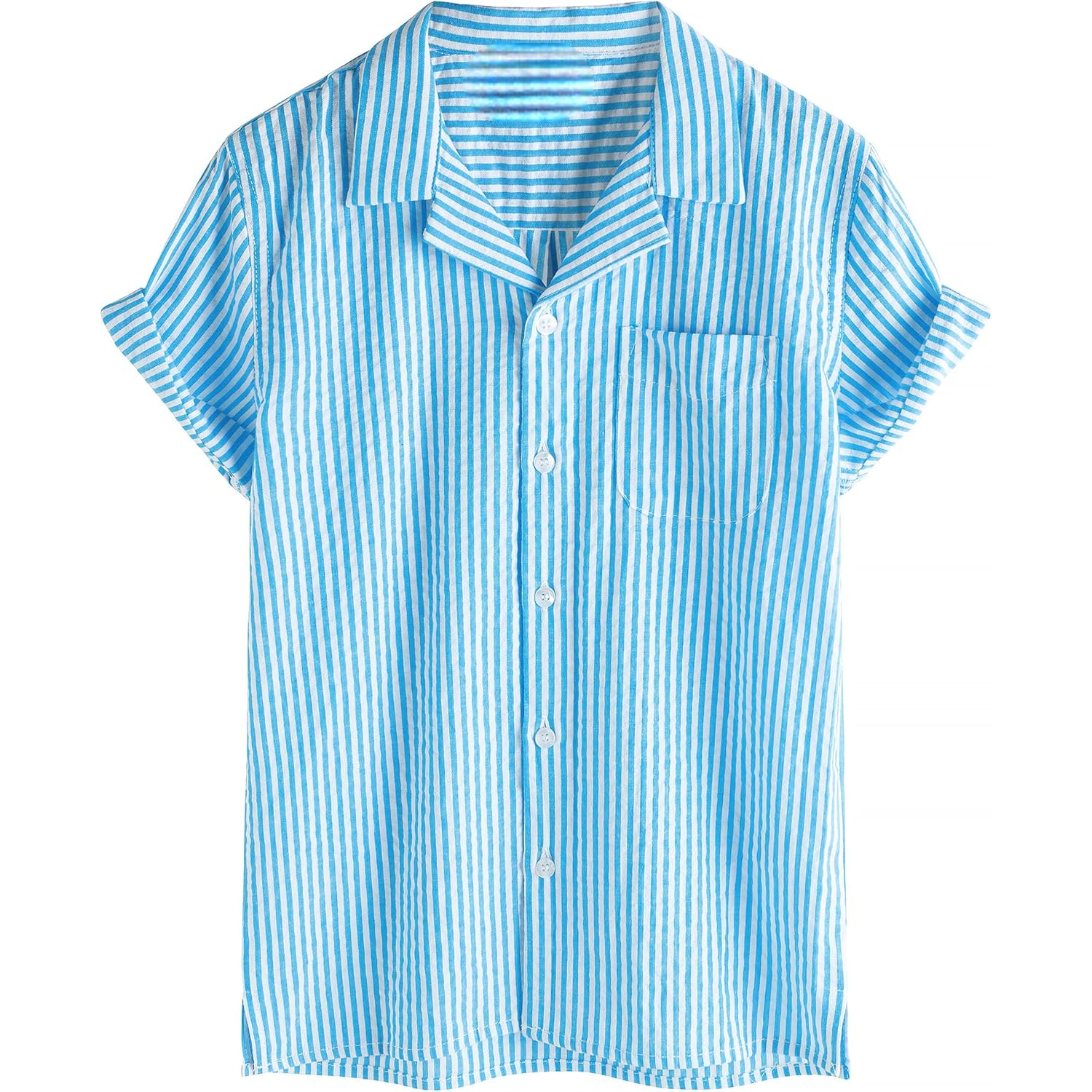 Hawaiian Short Sleeve Button Down Cuban Collar Shirt 