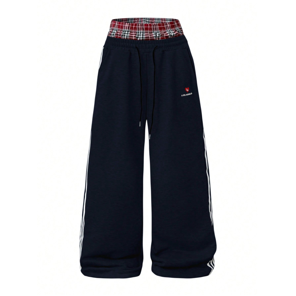 Loose Fleece Drawstring Sweatpants With Wide For Men