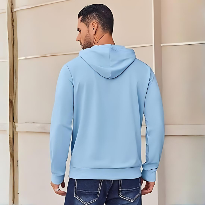 Mens Hoodies Pullover Long Sleeve Casual Fashion Sweatshirts Drawstring Gym Hooded Shirt with Kanga Pocket