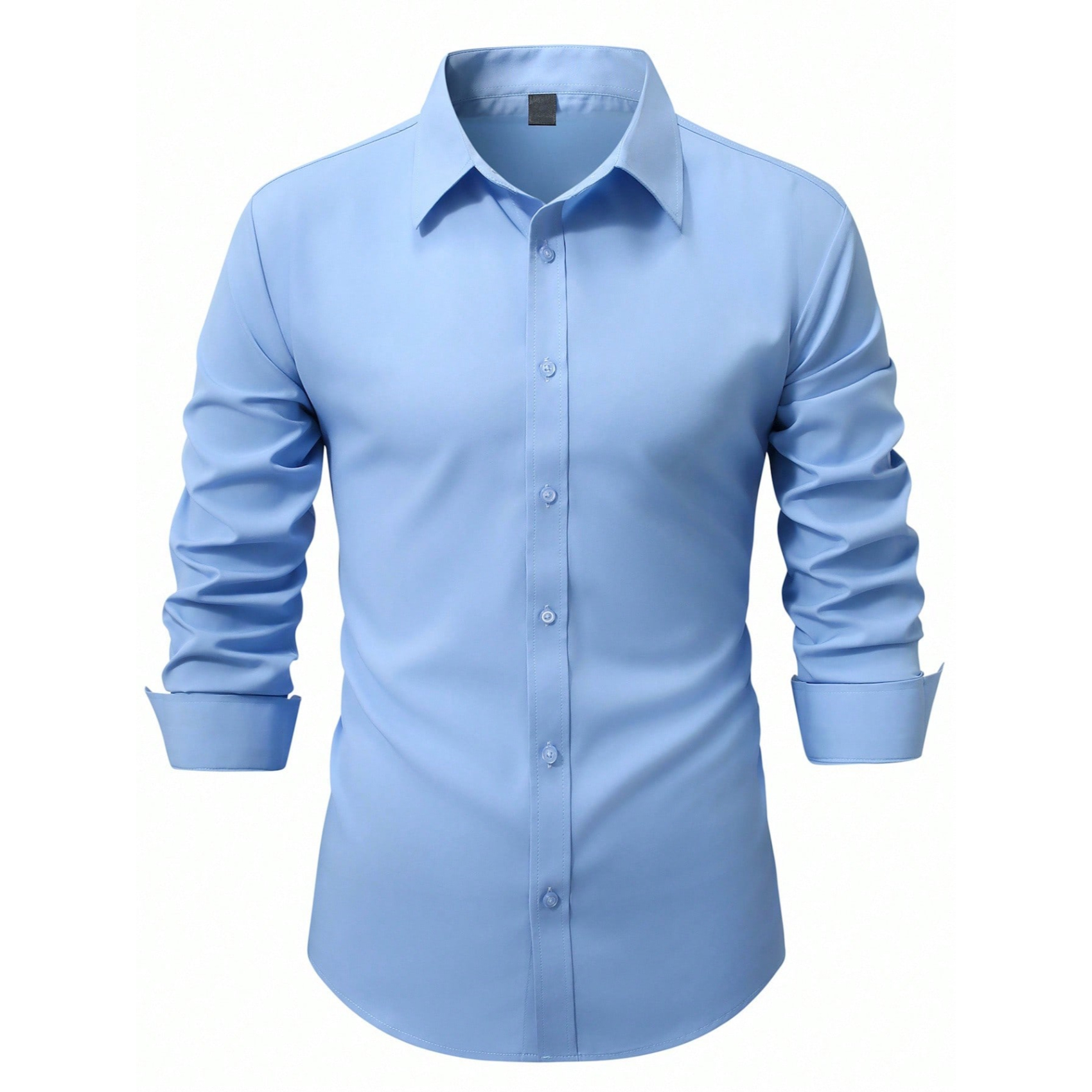 Long Sleeve Casual Shirt With Button Front For Men