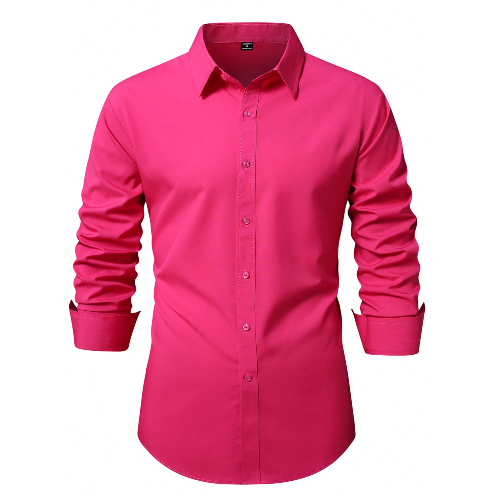 Long Sleeve Casual Shirt With Button Front For Men