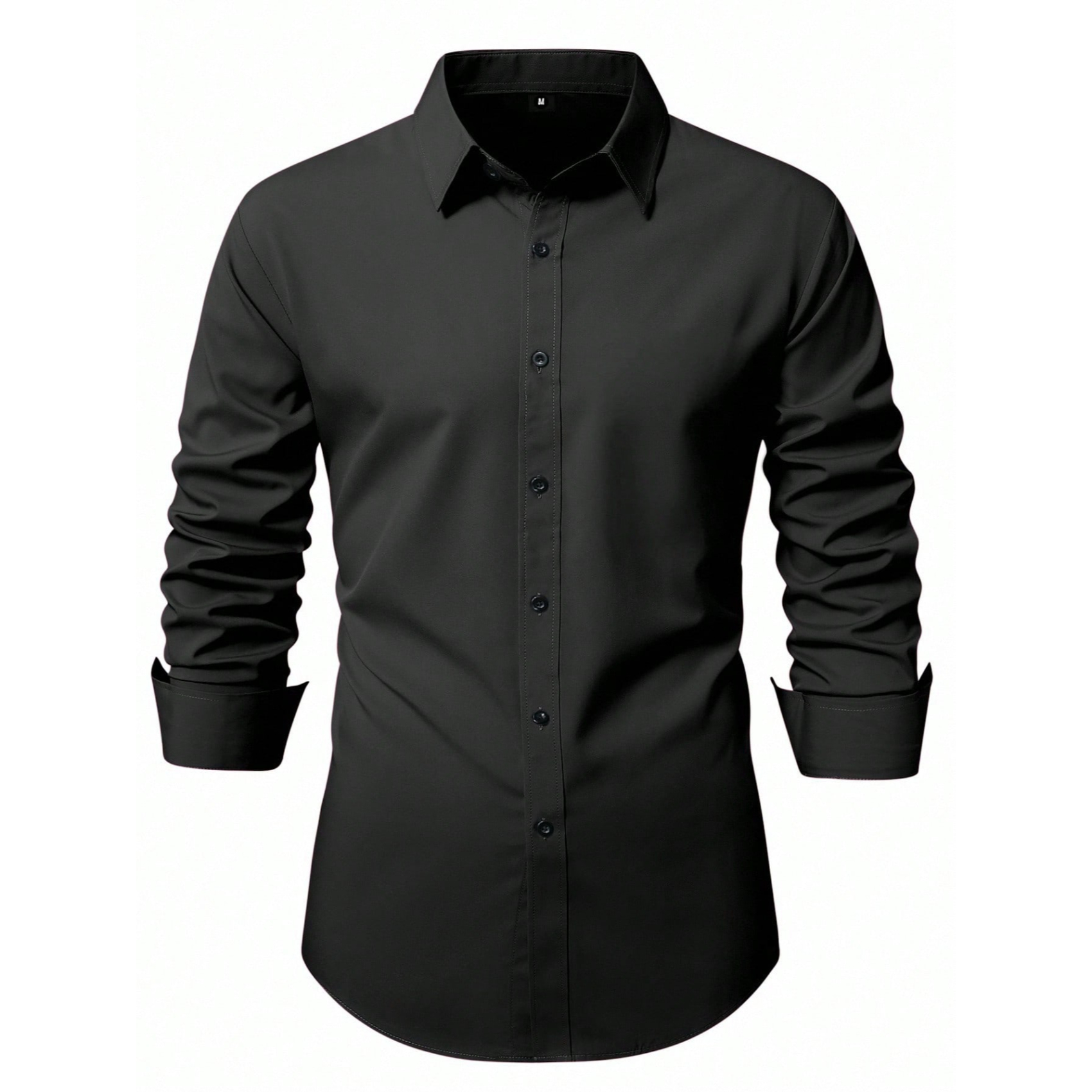 Long Sleeve Casual Shirt With Button Front For Men