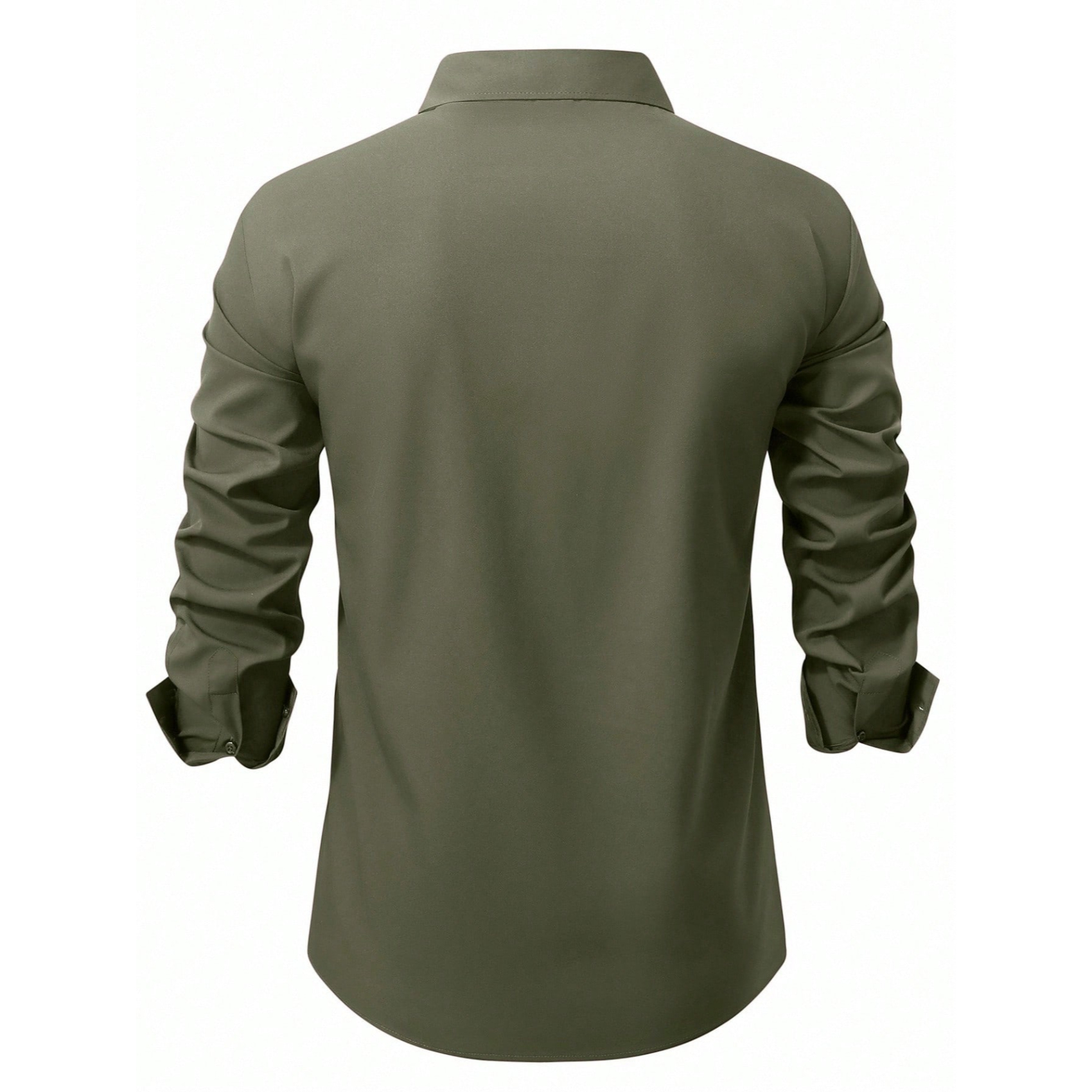 Long Sleeve Casual Shirt With Button Front For Men