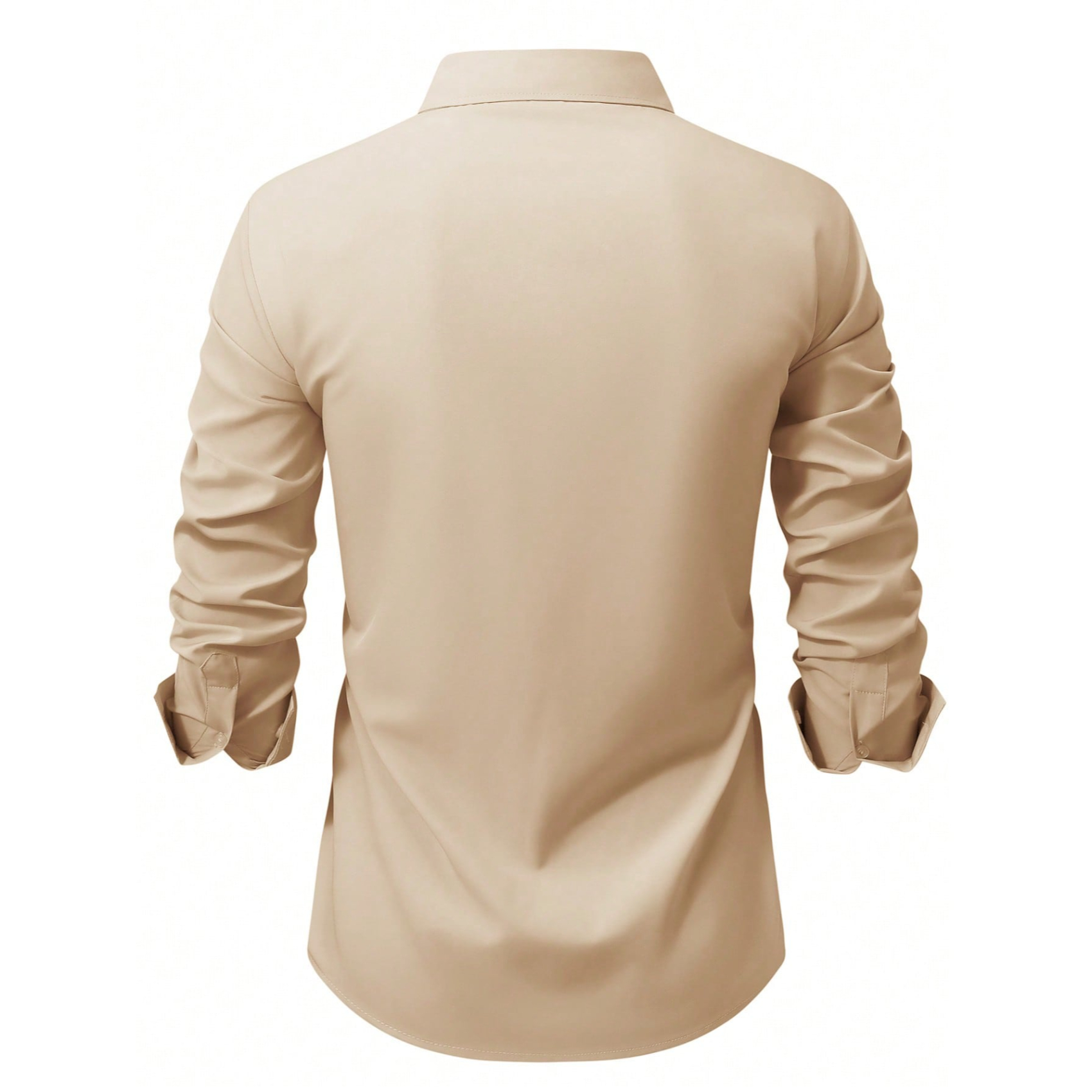 Long Sleeve Casual Shirt With Button Front For Men