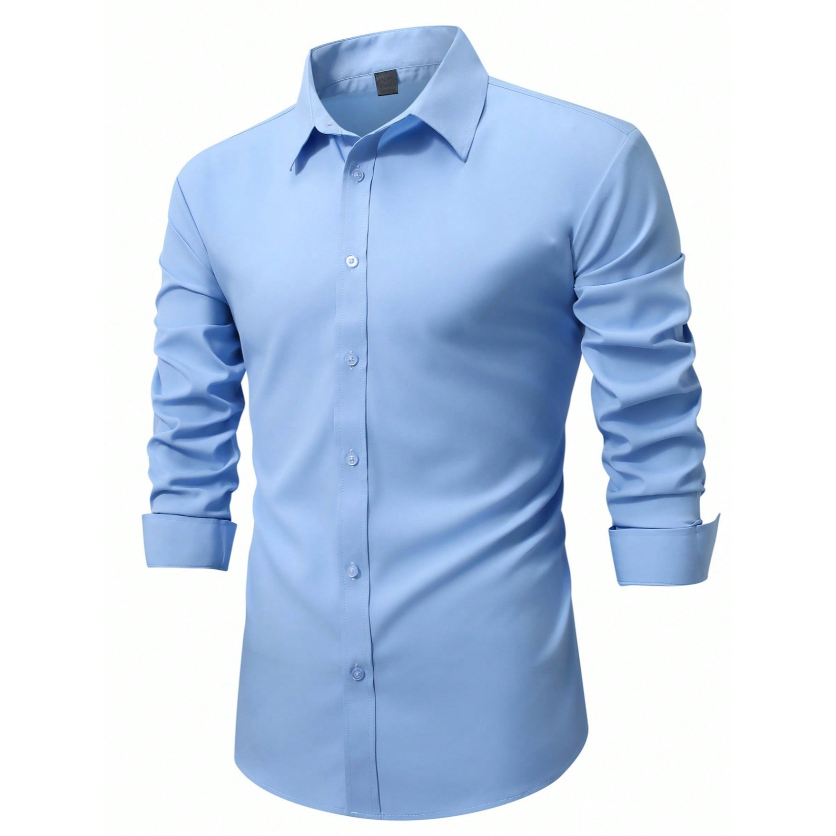 Long Sleeve Casual Shirt With Button Front For Men