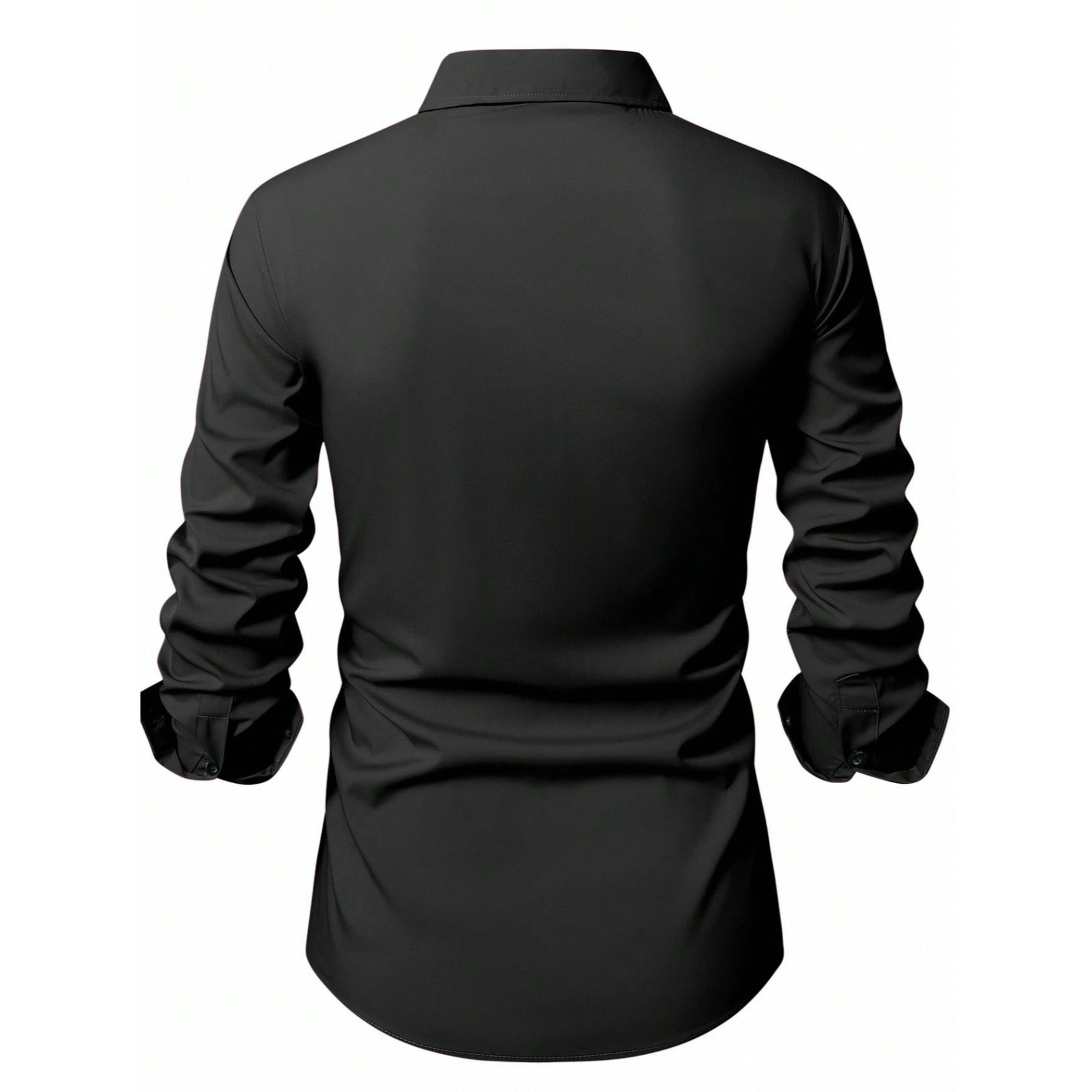 Long Sleeve Casual Shirt With Button Front For Men