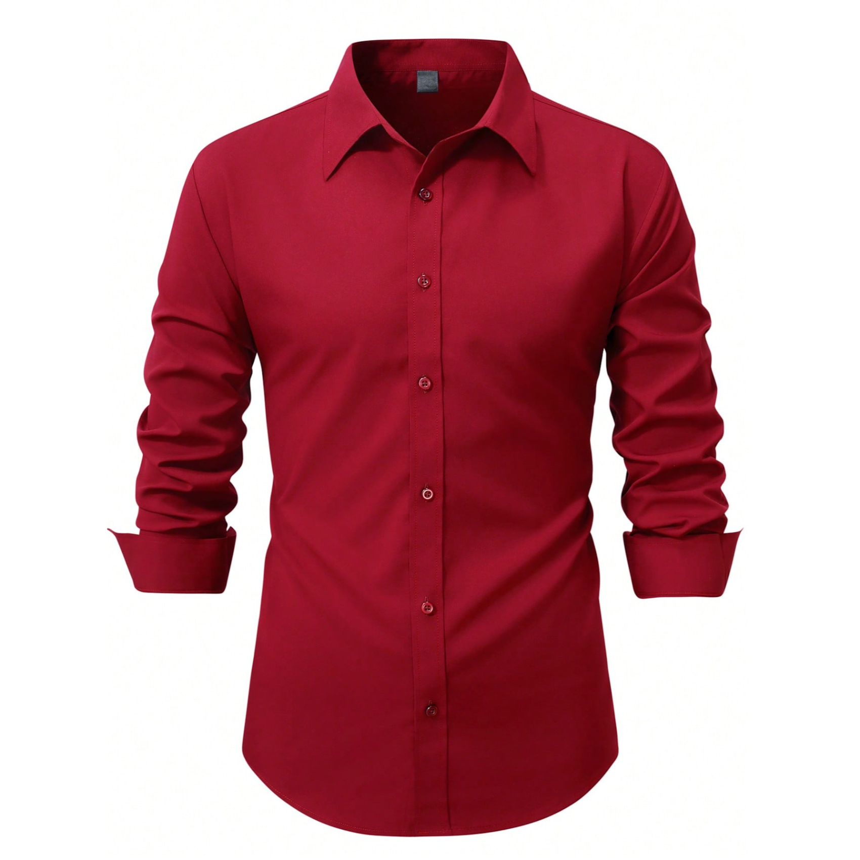 Long Sleeve Casual Shirt With Button Front For Men
