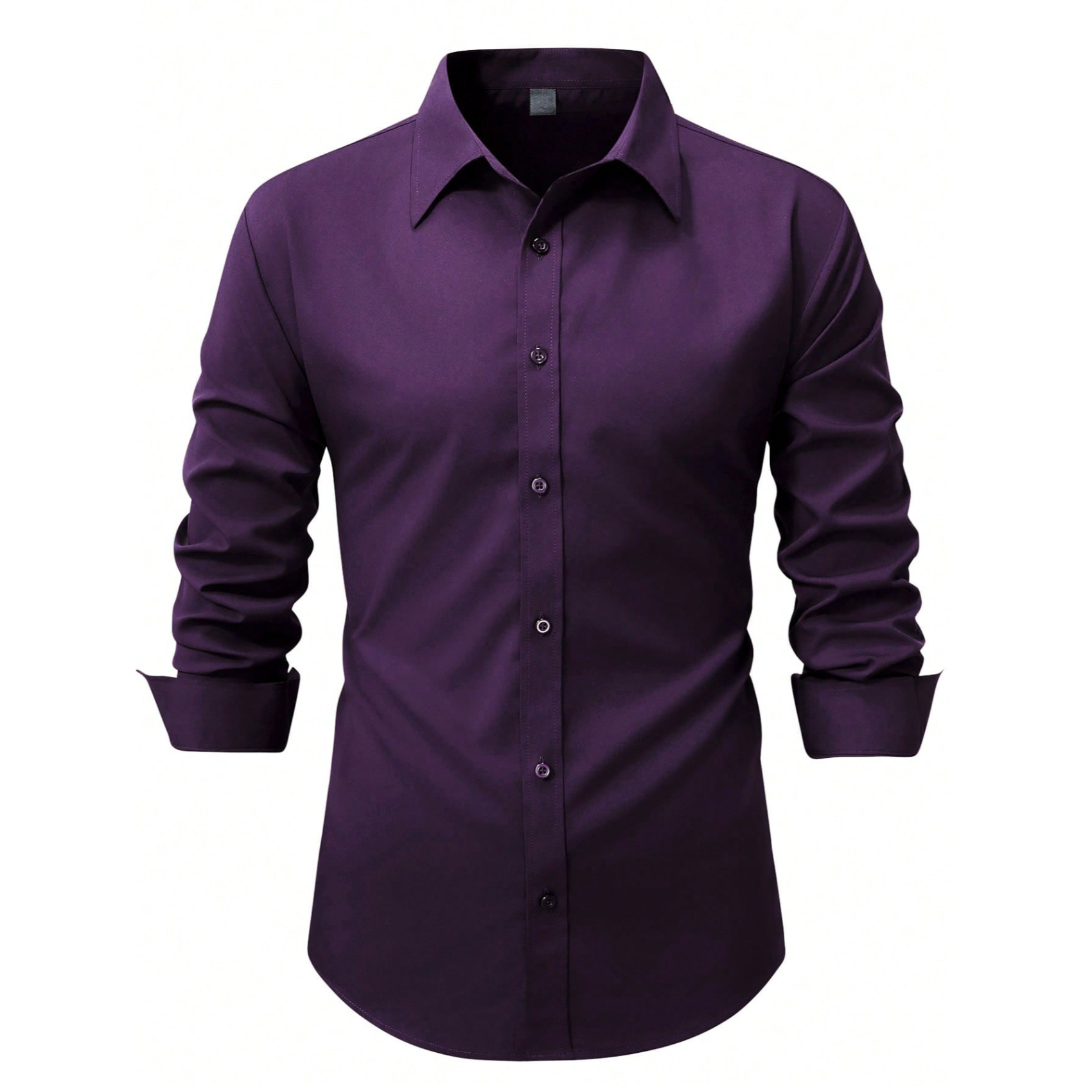 Long Sleeve Casual Shirt With Button Front For Men