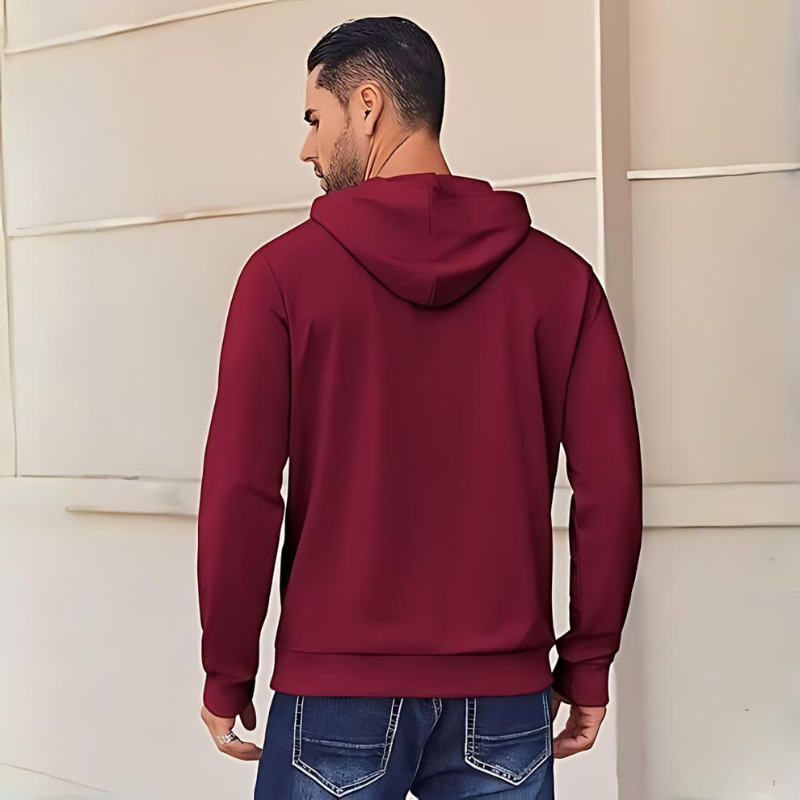 Mens Hoodies Pullover Long Sleeve Casual Fashion Sweatshirts Drawstring Gym Hooded Shirt with Kanga Pocket