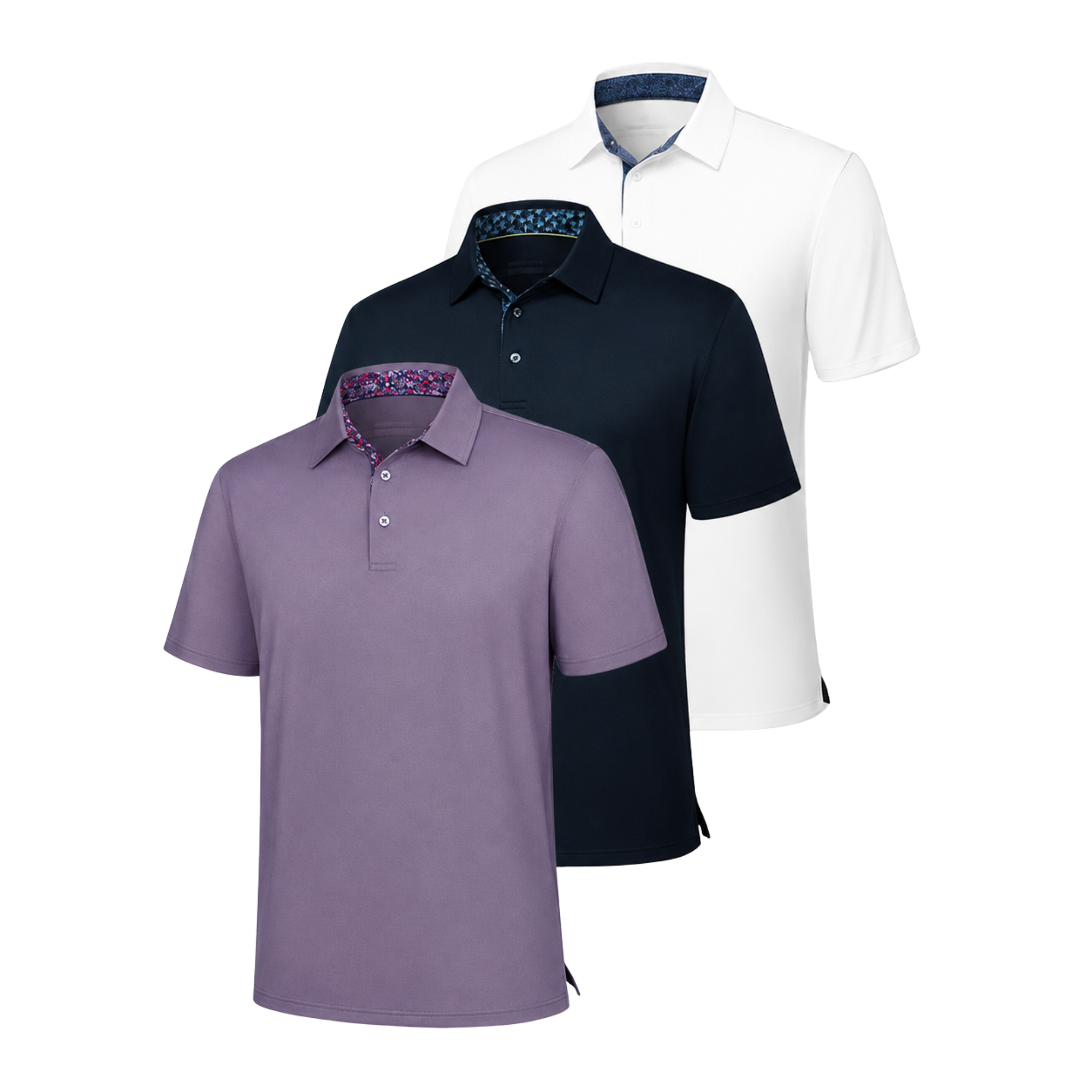 Cotton Pack Shirts Soft Sleeve Polo Comfort
