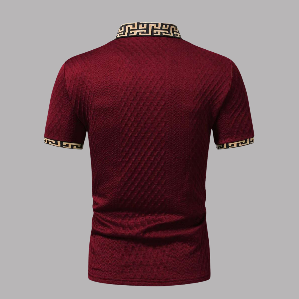 Colorblock Short Sleeve Casual Travel Polo Shirt