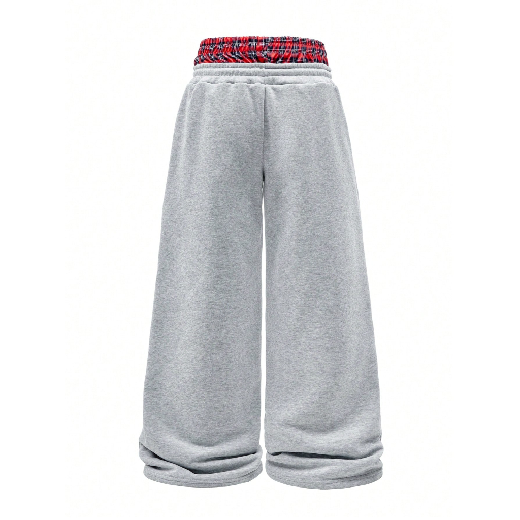 Loose Fleece Drawstring Sweatpants With Wide For Men