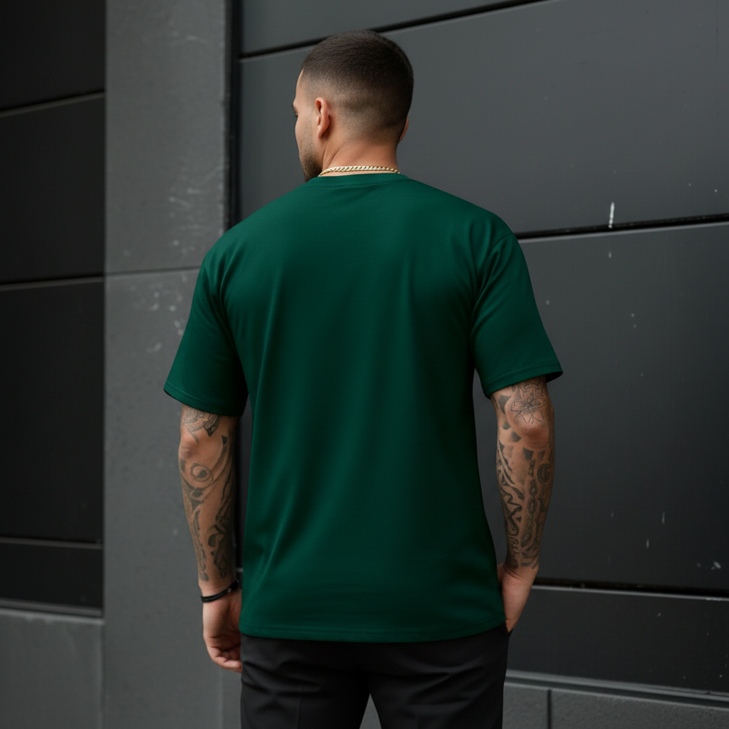 Stylized Mountain Print Lightweight Short Sleeve T Shirt For Men