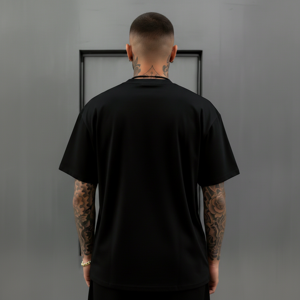 Stylized Mountain Print Lightweight Short Sleeve T Shirt For Men