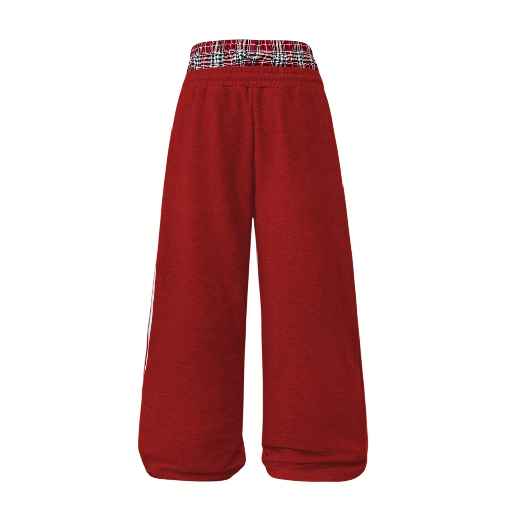 Loose Fleece Drawstring Sweatpants With Wide For Men