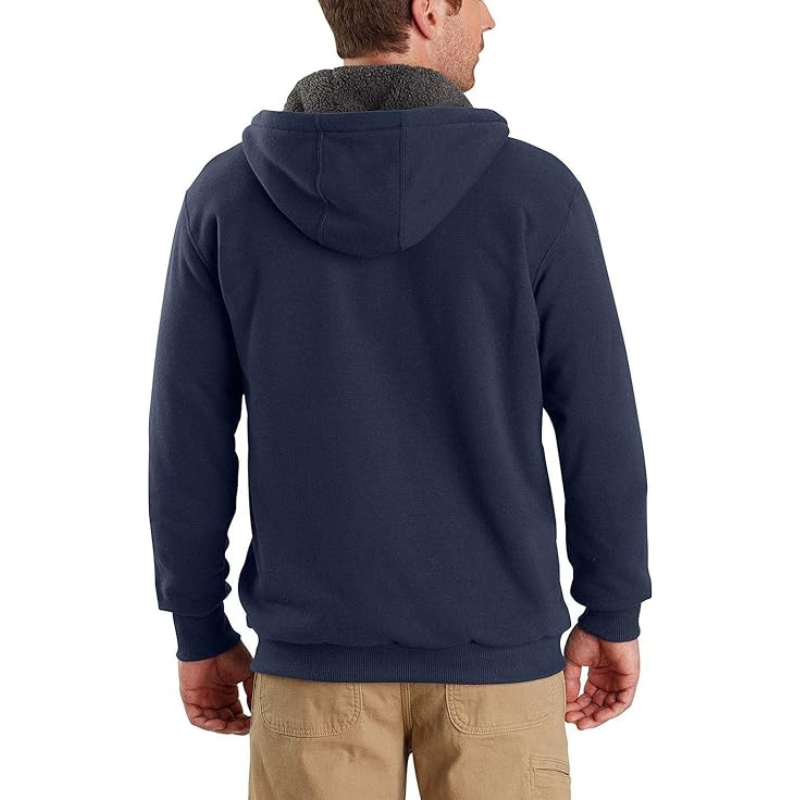 Men Rain Defender Relaxed Fit Midweight Sherpa-Lined Full-Zip Sweatshirt