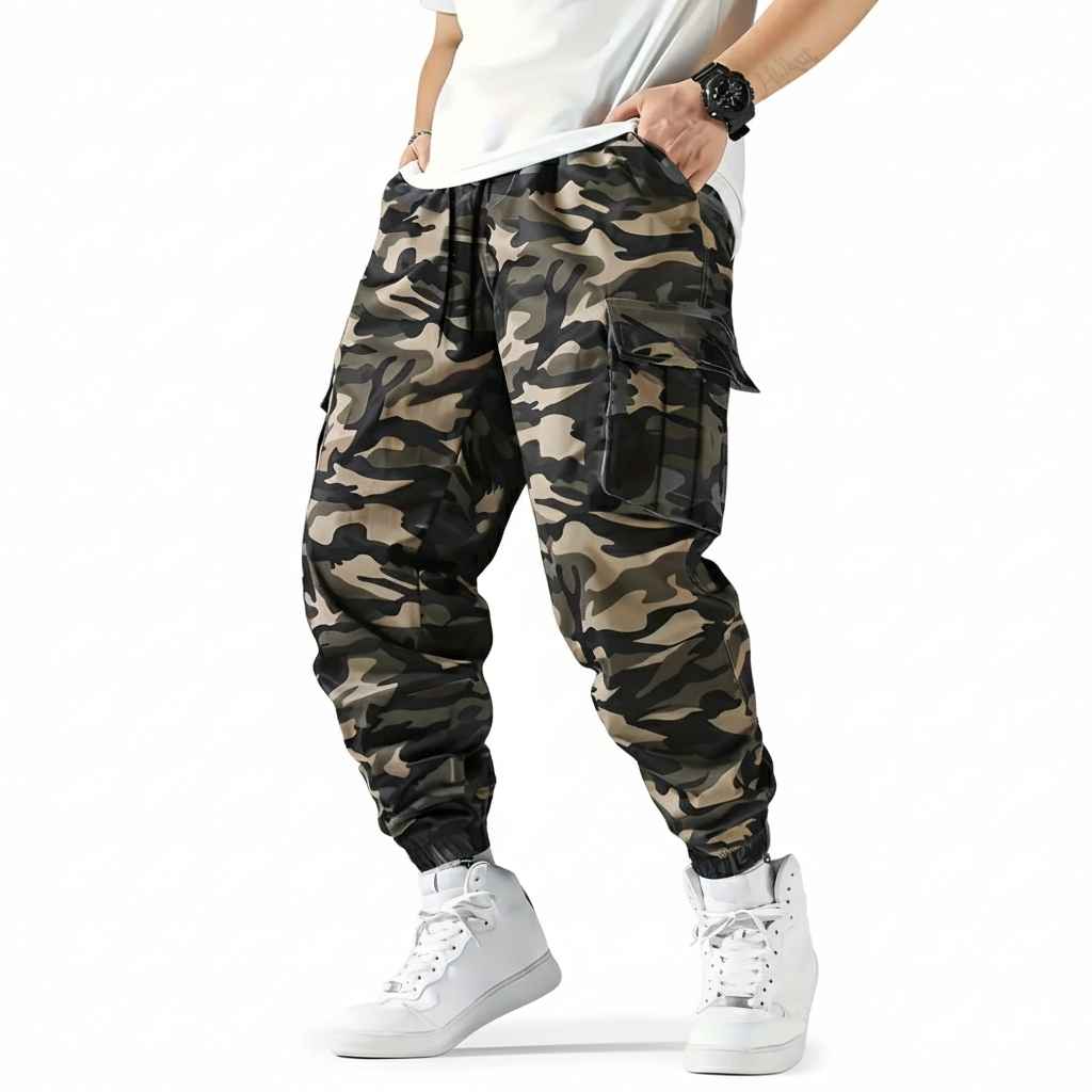 Outdoor Cargo Pants With Camouflage Pattern And Multiple Pockets For MenOutdoor Cargo Pants With Camouflage Pattern And Multiple Pockets For Men - Image 10
