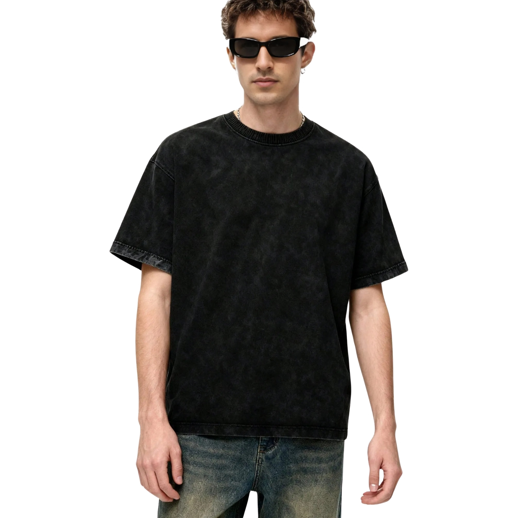 Pack Of 3 Heavyweight Solid Color Retro T Shirt