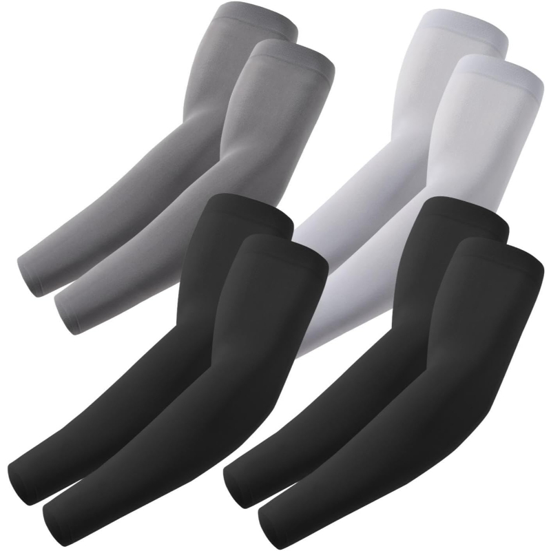 Pack Of 4 Cooling UV Sun Arm Sleeves For Men And Women