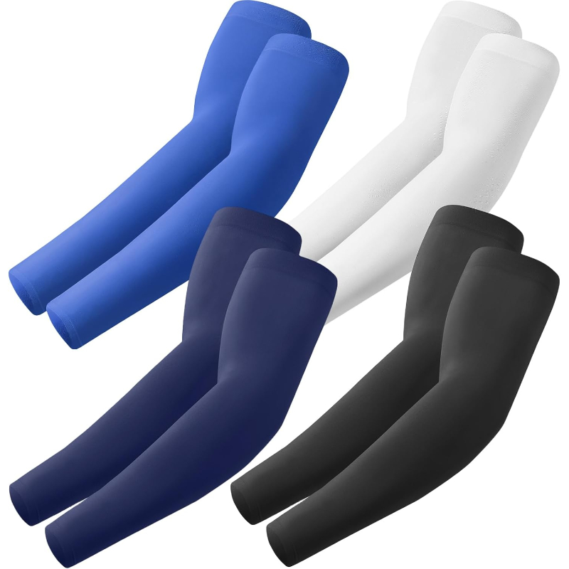 Pack Of 4 Cooling UV Sun Arm Sleeves For Men And Women