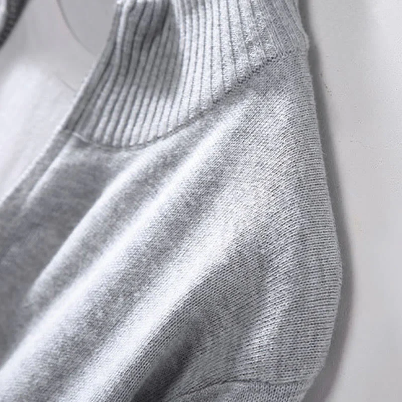 Zipper Ribbed Hem Design Long Sleeve Jacket For Men