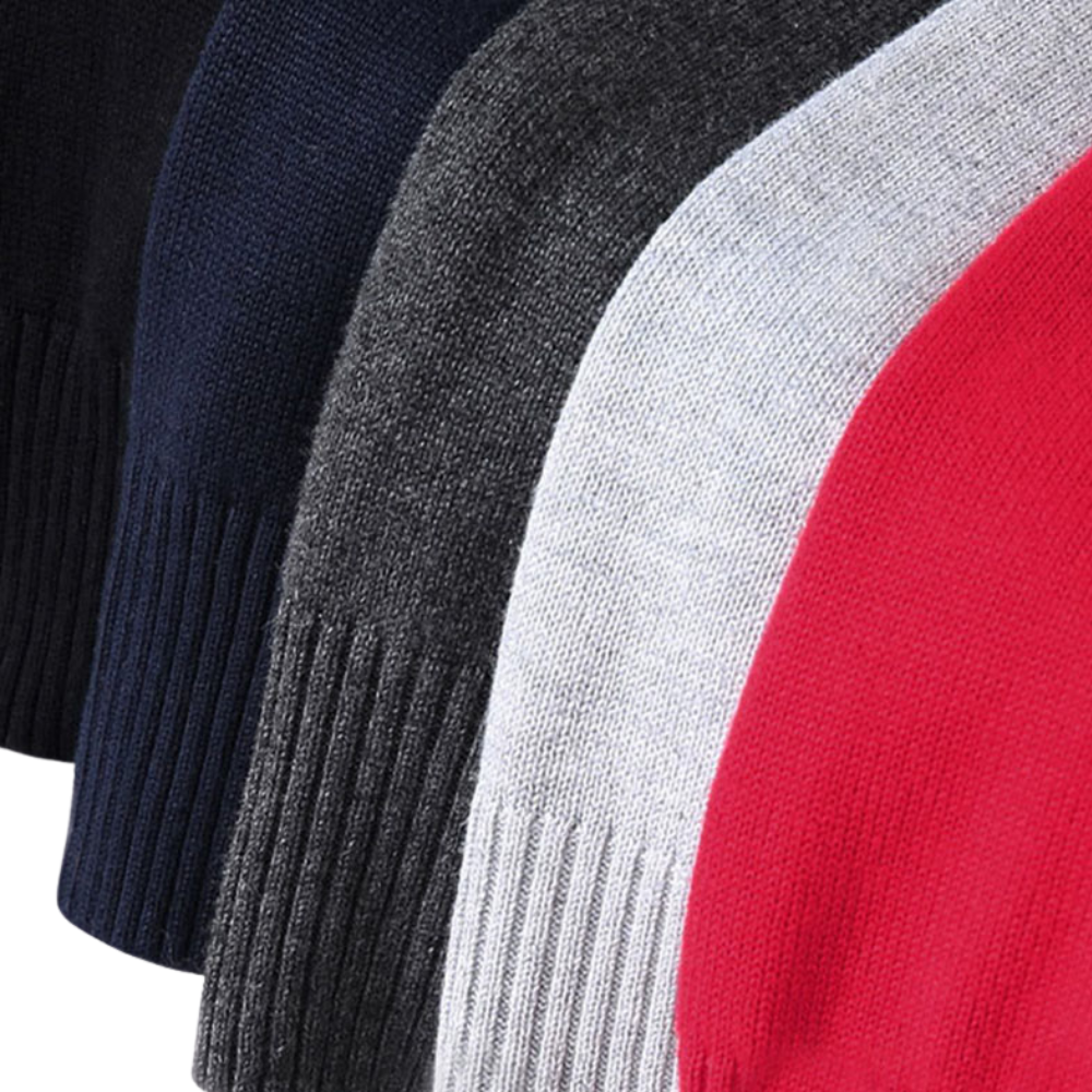 Zipper Ribbed Hem Design Long Sleeve Jacket For Men