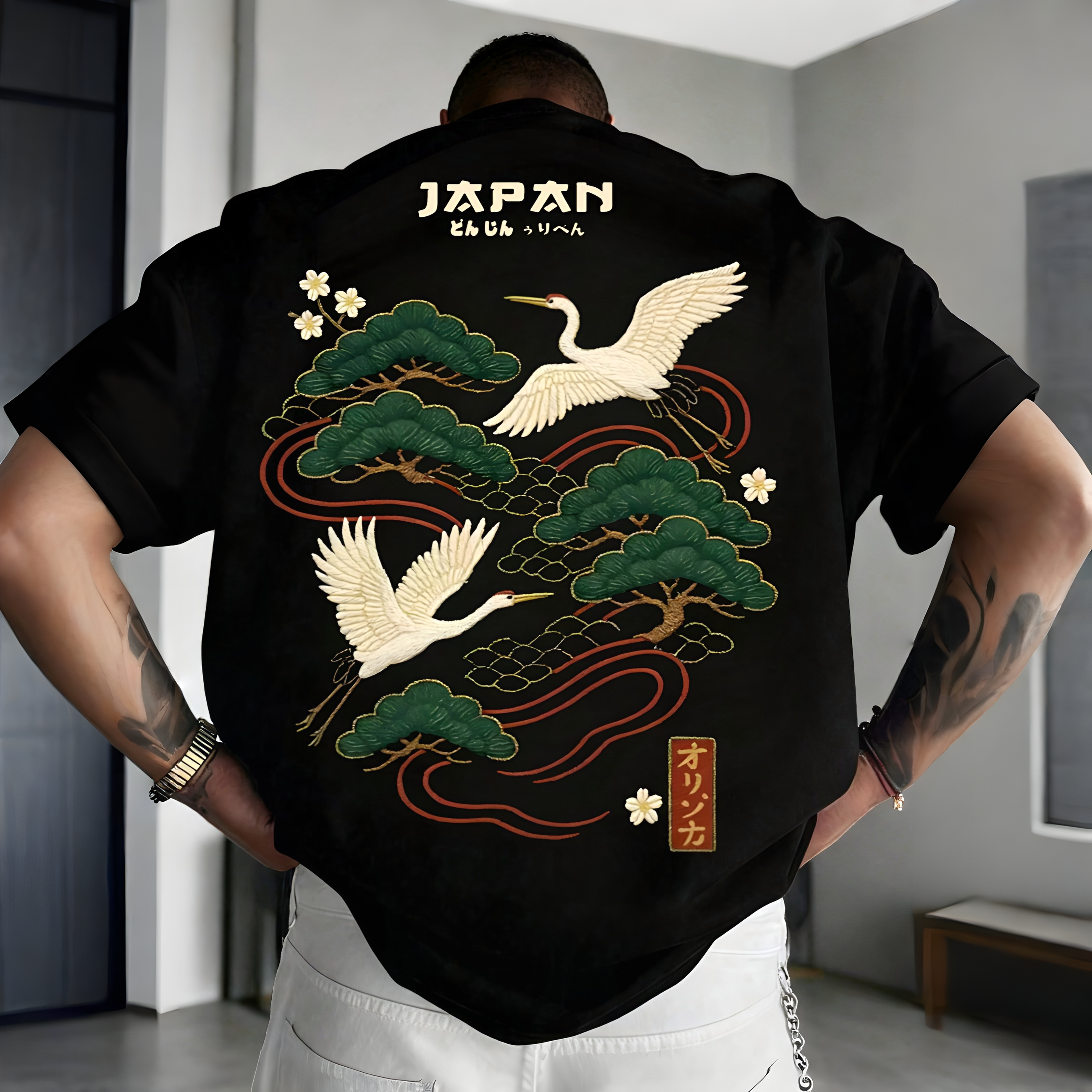Printed Short Sleeve Minimalist T Shirt For Men