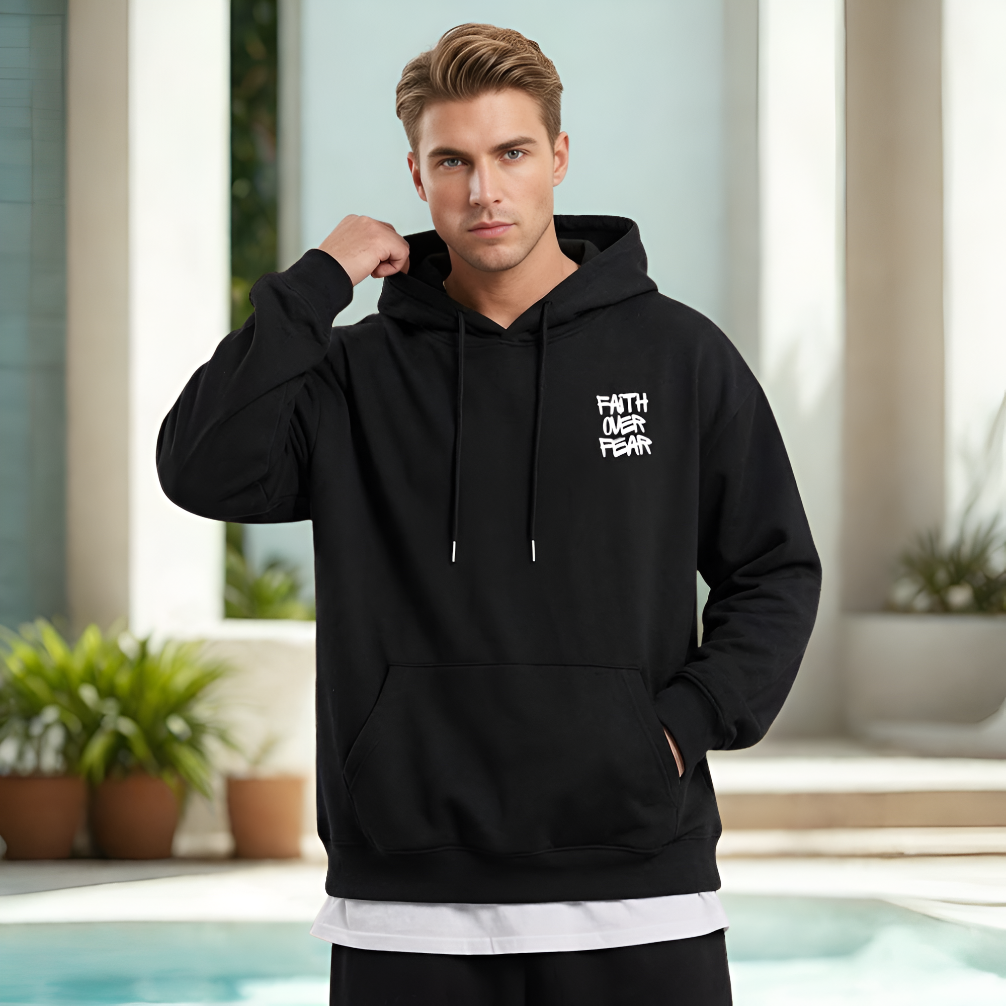 Funny Two Sided Polyester Hoodie