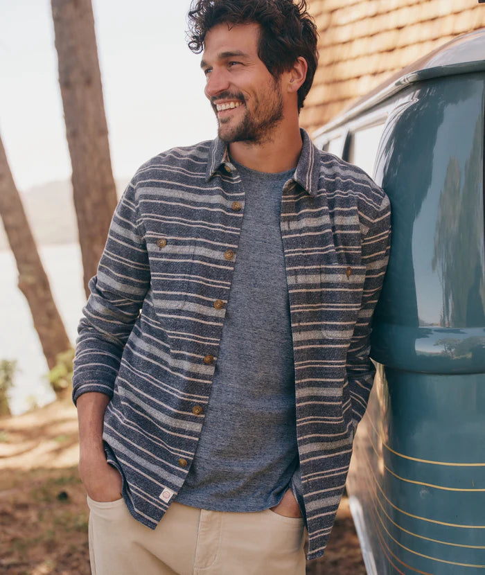 Stretch Twill Plaid Button Up Shirt With Pockets